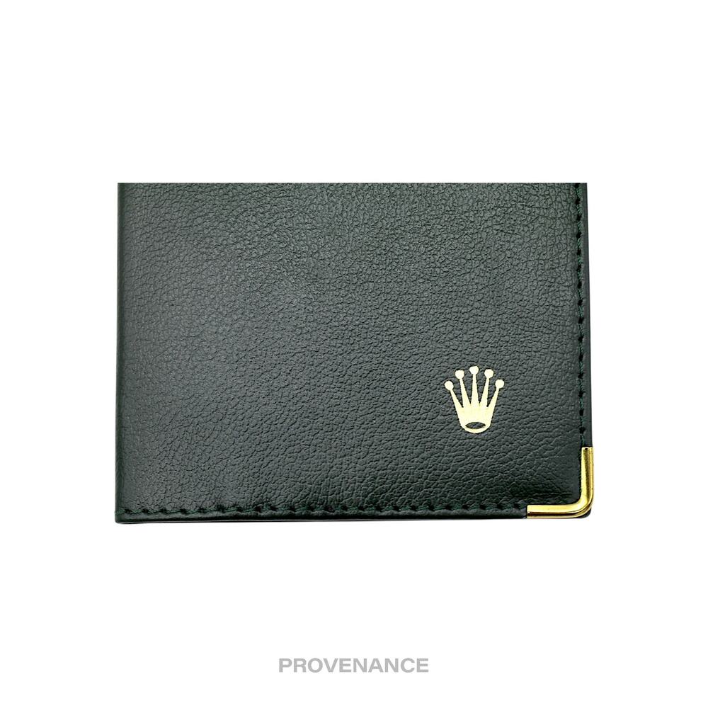 🔴 Rolex Crown Passport Wallet - Forest Green Leather R - Picture 6 of 7